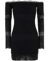 Blumarine - Net Dress W/Lace - Lyst