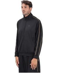 EA7 - Schwarzer Reißverschluss Pullover Moderner Stil - Lyst