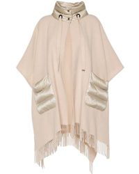 Herno - Jassen ,Wol Wol Kasjmier Poncho Met Quilten - Lyst
