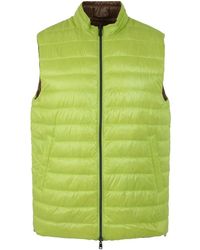 Herno - Jassen ,Groen ,Nylon Ultralichte Reversible Gilet - Lyst