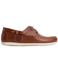 Barbour - Schoenen ,Bruin ,Leer Wake Bootschoenen Glad Leer Suède - Lyst
