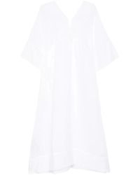 120% Lino - Linnen Kaftan - Lyst