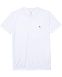 Lacoste - Premium Pima Katoenen T-Shirt - Lyst