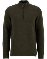 Barbour - Truien & Vesten ,Groen ,Wol Holden Half Zip - Lyst