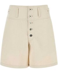 Jil Sander - Zandkleurige Denim Bermuda Shorts - Lyst