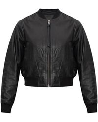 AllSaints - Jassen ,Zwart ,Leer Orten Jas - Lyst