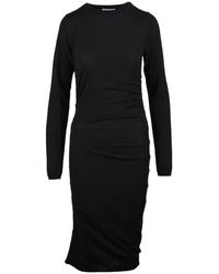 Moschino - Kleedjes ,Zwart ,Wol Abito - Lyst