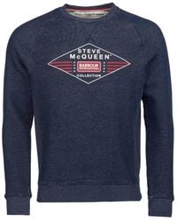 Barbour - Hoodies & Sweatvesten ,Blauw ,Katoen Smq Application Sweatshirt - Lyst