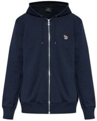 Paul Smith - Zebra Logo Baumwoll-Zip-Hoodie - Lyst