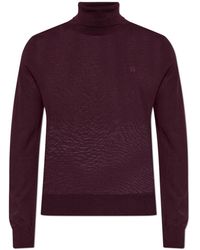 DSquared² - Truien & Vesten ,Rood ,Wol Wol Met Geborduurd Logo Coltrui - Lyst