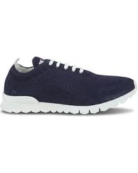 Kiton - Schoenen ,Blauw ,Katoen Fits Sneakers - Lyst