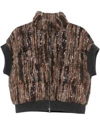Brunello Cucinelli - Sequin Bouclé Gilet - Lyst