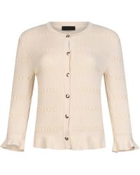 Liu Jo - Cardigan Met Volantjes - Lyst
