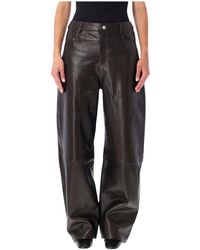 Arma - Broeken ,Bruin ,Leer Ece Pant - Lyst