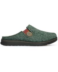 Rohde - Schoenen ,Groen ,Suède Groene Klomp Pantoffels - Lyst