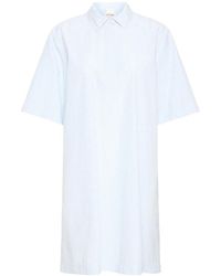 Ichi - Kleedjes ,Blauw ,Washer Bd Shirt Dress - Lyst