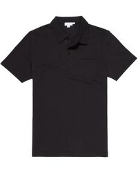 Sunspel - Tops ,Zwart ,Katoen Riviera Polo - Lyst