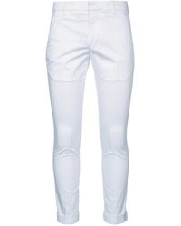 Dondup - Broeken ,Wit ,Katoen Pantalone Gaubert - Lyst