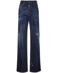 DSquared² - Blaue gewaschene denim jeans - Lyst
