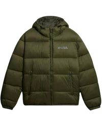 Napapijri - Jassen ,Groen ,Polyester Suomi Puffer Jacket - Lyst