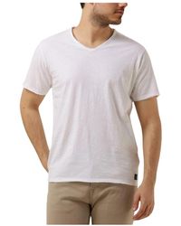 Dstrezzed - Tops ,Wit Polo & T-Shirt Steward Slub Jersey - Lyst