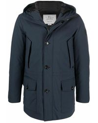 High tech coat Woolrich pour homme en coloris Gris Homme Vêtements Manteaux Manteaux longs et manteaux dhiver 