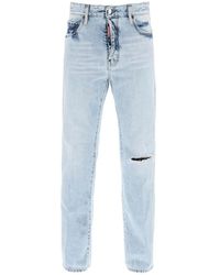 DSquared² - Light wash palm beach jeans with 642 - Lyst