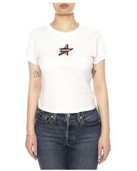 Vans - Tops ,Wit ,Katoen Baby Tee - Lyst