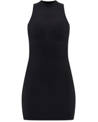 Vetements - Kleedjes ,Zwart ,Jurk Met Ingebouwde Short - Lyst