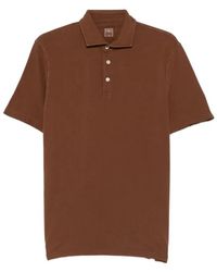 Fedeli - Tops ,Bruin ,Katoen Zero Superlight Piquet Polo - Lyst