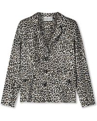 Helena Hart - Jassen ,Veelkleurig ,Leer Elegante Korte Blazer Catkin - Lyst
