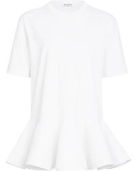 Alaïa - Peplum T-Shirt - Lyst