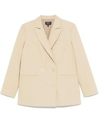 A.P.C. - Blazer Lucy De Doble Botonadura, Mujer, Talla - Lyst