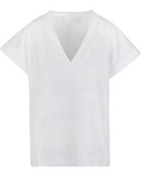 Daniele Fiesoli - Camiseta de algodón con cuello en v y logo - Lyst