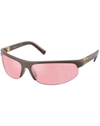 Miu Miu - Stilvolle sonnenbrille in gelbton,stylische sonnenbrille schwarz 1ab90j - Lyst