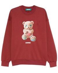 Barrow - Roter Crewneck Sweatshirt Front Print Baumwolle - Lyst