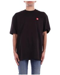 The North Face - Schwarzes Logo Front T-Shirt Regular Fit - Lyst