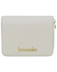 Braccialini - Accessoires ,Grijs ,Leer Kleine Leren Portemonnee - Lyst