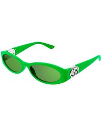 Gucci - Gafas de sol verdes con accesorios - Lyst