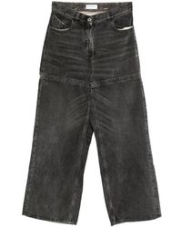 The Attico - Jeans ,Zwart ,Long Pant - Lyst