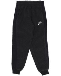 Nike - Fitness ,Zwart ,Polyester Sportswear Club Fleece Windized Pant - Lyst