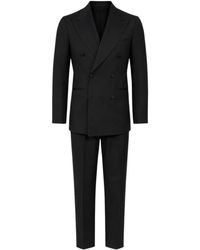 Franzese Collection - Kostuums ,Zwart ,Leer Beckham Double-Breasted Smoking - Lyst