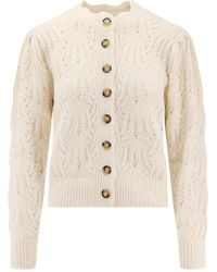 Isabel Marant - Beiger Pullover Mit Knopfverschluss - Lyst