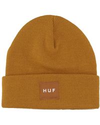 Huf - Accessoires ,Geribbelde Beanie Hoed Set Latte - Lyst