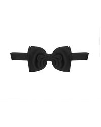 Lardini - Schwarze satin große schleife - Lyst