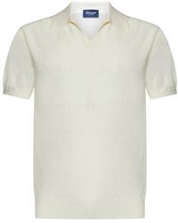 Drumohr - Weiße t-shirts & polos ss23,polo shirts,kurzarm polo shirt in weiß - Lyst