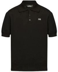 DSquared² - Baumwoll-poloshirt - schwarz - Lyst