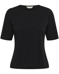 Part Two - Schwarzes T-Shirt Mit Kurzen Ärmeln - Lyst