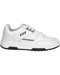 MSGM - Schoenen ,Wit ,Leer Schoenen Sneakers - Lyst