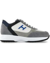 Hogan - Casual sneakers,interaktive sneakers in grau/weiß/blau,stylische sneakers,sneakers - Lyst
